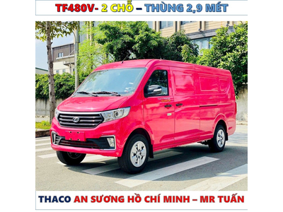 XE TẢI VAN THACO TF480V 2 CHỖ THÙNG 2,9 MÉT MỚI NHẤT