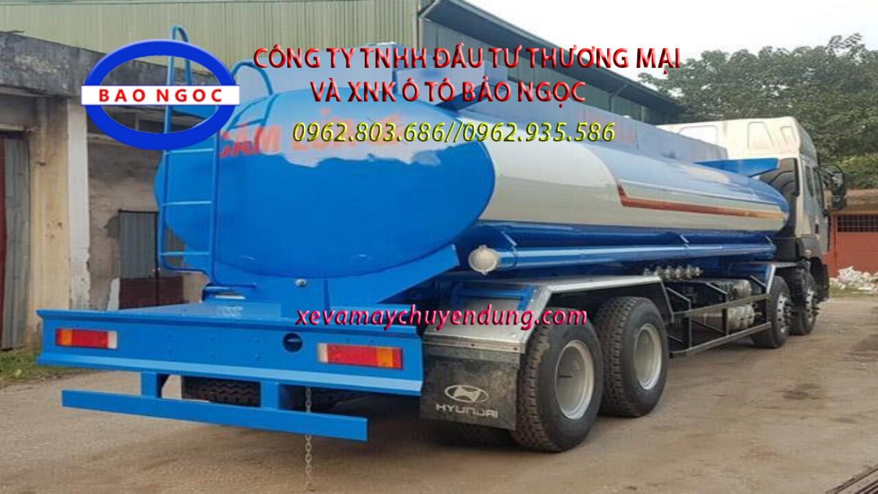 Xe téc chở xăng dầu 21 khối 4 chân chenglong Hải Âu