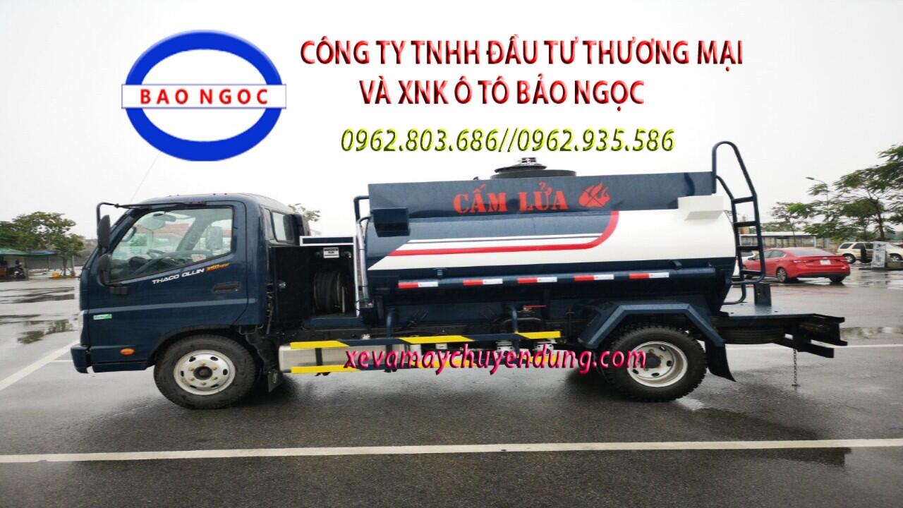 Xe téc chở xăng dầu 4 khối cấp lẻ