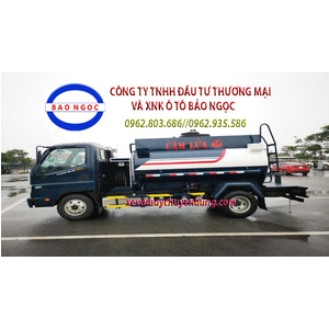 Xe chở xăng dầu 4 khối cấp lẻ thaco ollin 350