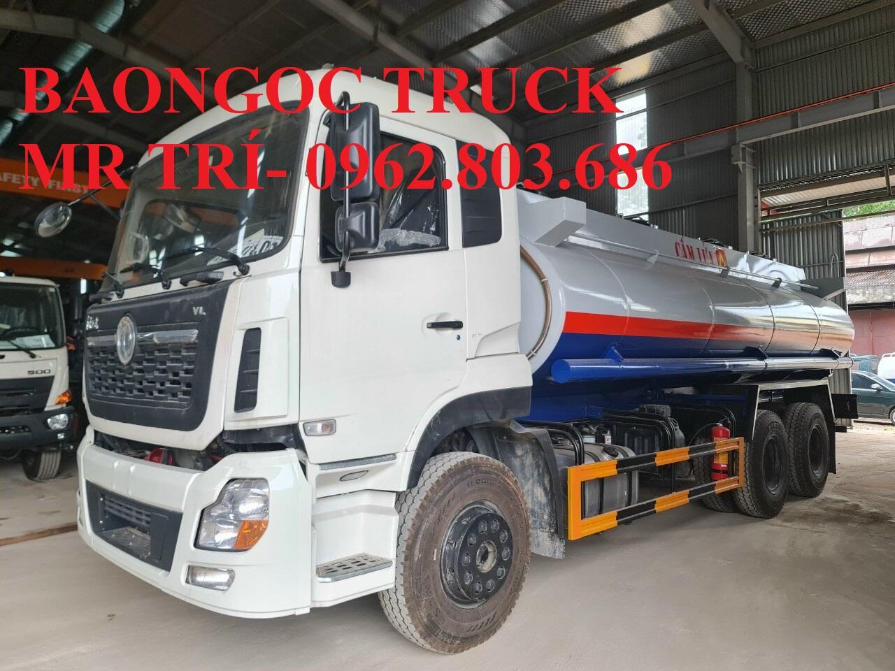 Xe téc chở xăng dầu 18 khối dongfeng