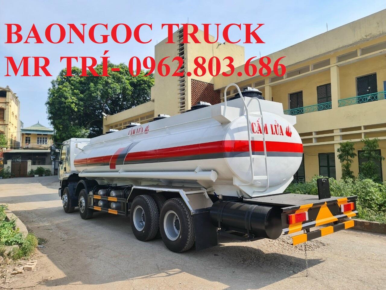 Xe téc chở xăng dầu chenglong  chân 22 khối