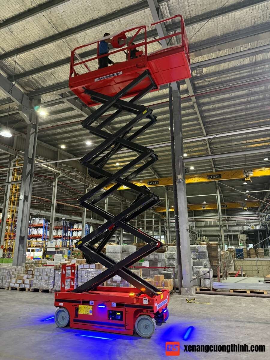 Thang Nâng Người Cắt Kéo 10m Giá Rẻ SJC1012