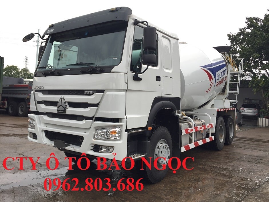 Xe trộn bê tông howo 10m3, 12m3