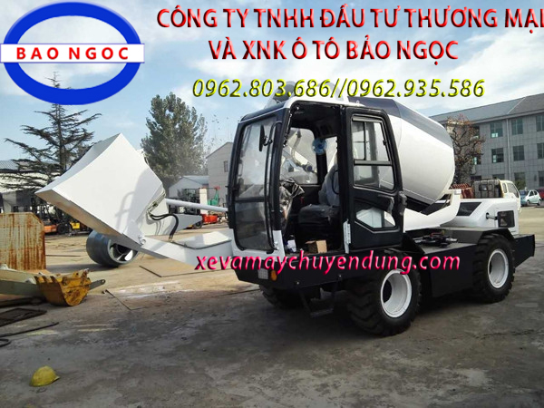 XE TRỘN BÊ TÔNG TỰ CẤP LIỆU 2,5 KHỐI