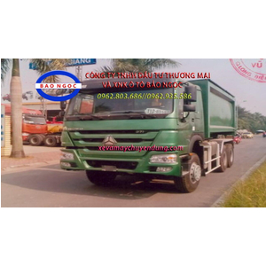 Xe chở rác 21 khối thùng rời howo 3 chân
