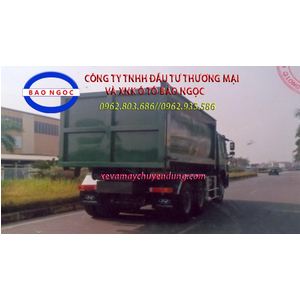 Xe chở rác 21 khối thùng rời howo 3 chân