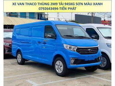 Xe Van Thaco Thùng 2m9 Tải 945Kg Sơn Màu Xanh Chạy 24/24 TP.HCM
