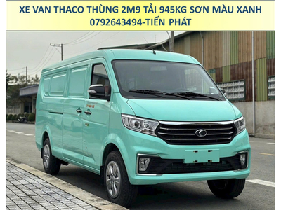 Xe Van Thaco Thùng 2m9 Tải 945Kg Sơn Màu Xanh Ngọc Chạy 24/24 TP.HCM