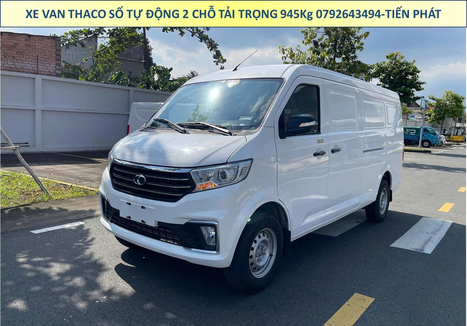 Xe Van THACO Thùng TF450 2m6 và TF480 2m9 Tải Trọng 945Kg Số Tự Động