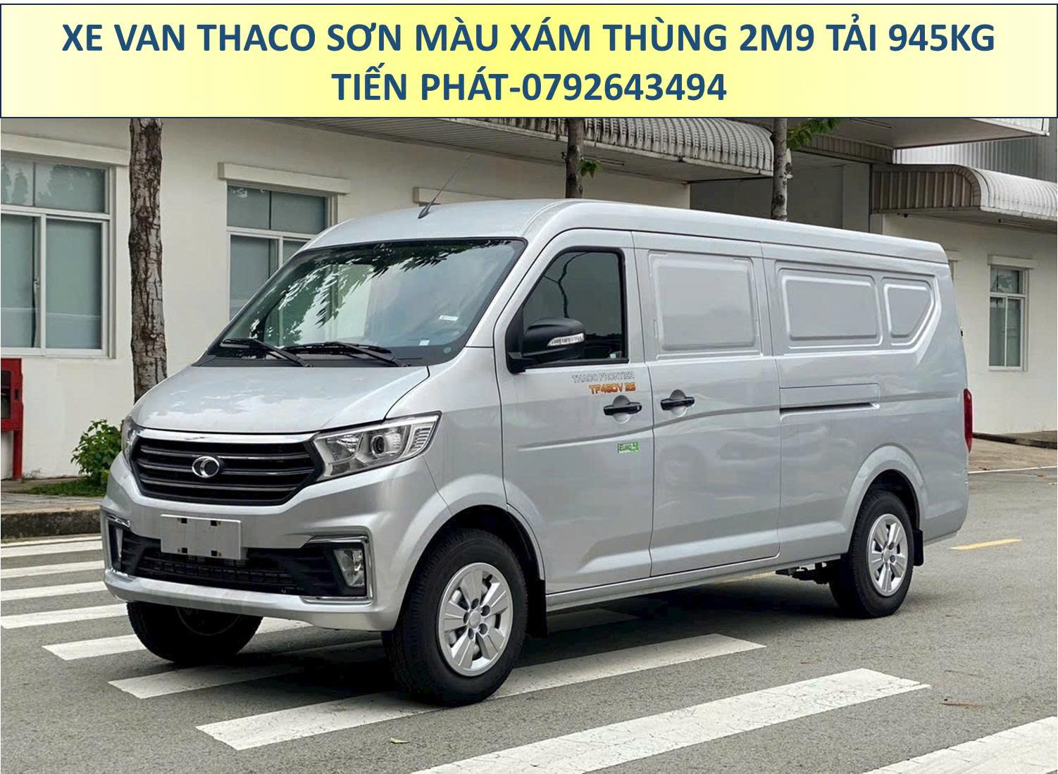 Xe Van Thùng 2m9 Tải 945Kg Sơn Màu Xám Chạy 24/24 TP.HCM