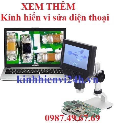 Kính hiển vi sửa điện thoại có màn hình
