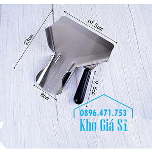 Xẻng inox xúc khoai tây chiên có tay cầm
