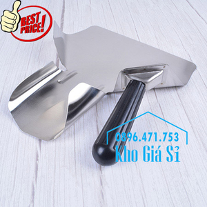 Xẻng inox xúc khoai tây chiên có tay cầm