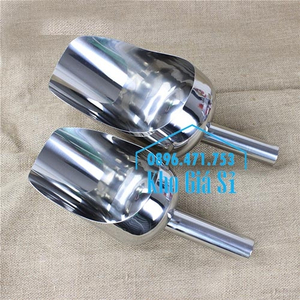 Xẻng inox 304 không rỉ xúc bột, xúc gạo, xúc muối, xúc thực phẩm
