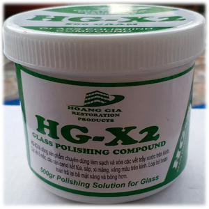 Xi đánh bóng kính, xoá xước kính HG X2 glass polishing compount 500 gr
