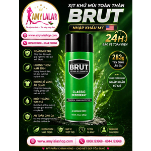 Xịt Brut 283g Deodorant Original khử mùi toàn thân nhập khẩu Mỹ - 0858193968 - 0944193968 - amylalashop.com -