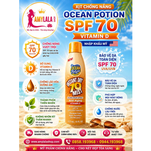 Xịt chống nắng Ocean Potion SPF70 Vitamin D dưỡng sáng da ngừa lão hóa - 0858193968 - 0944193968 - amylalashop.com -