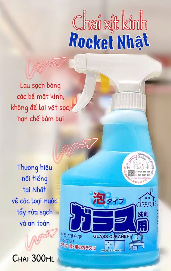 Xịt kính Nhật 300ml
