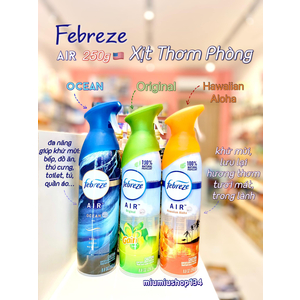 Xịt phòng khử mùi Febreze Air Refresher Spray 250g 🇺🇸