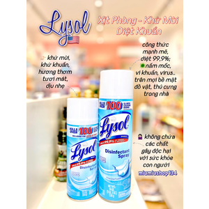 Xịt phòng - khử trùng - diệt khuẩn Lysol Disinfectant Spray 354gr 🇺🇸