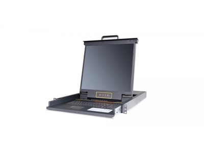 Single Rail 19” 8 Port USB VGA LCD KVM Console - XL1908