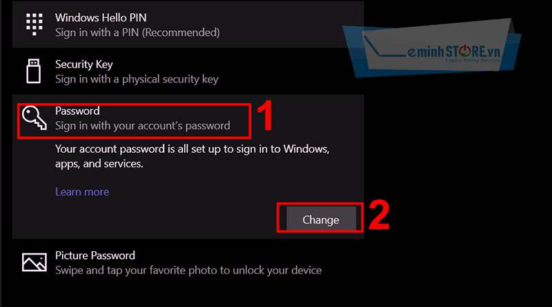 Thay đổi mật khẩu máy tính Thay đổi mật khẩu máy tính