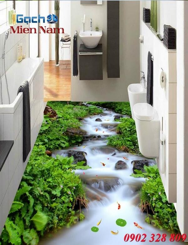 xu hướng trang trí nhà với gạch 3d