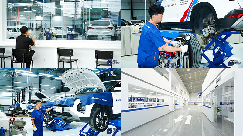 Xưởng dịch vụ sửa chữa của Hyundai Linh Xuân QL1K - CN Hyundai Ngọc An