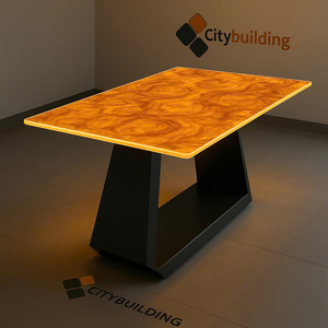 ✨ BÀN ĂN MẶT KÍNH BURL WOOD ONYX 💎 VÂN NU GỖ VÀNG HỔ XUYÊN SÁNG – CITYBUILDING SẢN XUẤT THEO YÊU CẦU