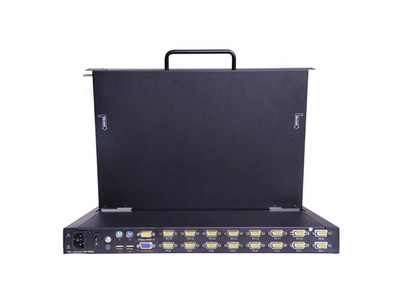 Single Rail 16 Port 18.5″ VGA LCD KVM Switch - XW1816