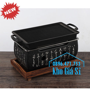 Bếp lò nướng Nhật Bản nướng thịt bằng vỉ gang chống dính