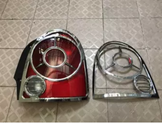 Ốp inox viền trang trí đèn hậu Chery QQ3