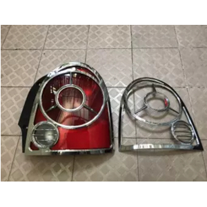 Ốp inox viền trang trí đèn hậu Chery QQ3