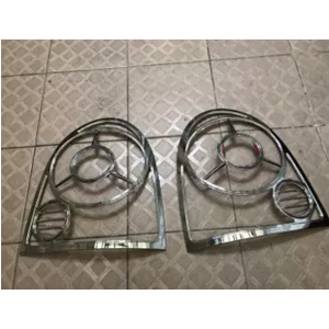 Ốp inox viền trang trí đèn hậu Chery QQ3