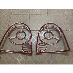 Ốp inox viền trang trí đèn hậu Chery QQ3