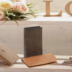 Ví da đựng tiền unisex CNT VN21 sang trọng Bò Đậm