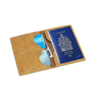 Ví da đựng passport hộ chiếu du lịch CNT VN18 sang trọng Bò Đậm