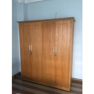 TỦ QUẦN ÁO 4 CÁNH GỖ SỒI