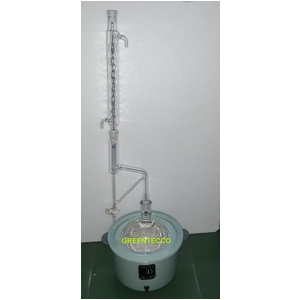 Dụng cụ chưng cất chiết xuất tinh dầu Clevenger 2000 ml kèm bếp - định lượng tinh dầu