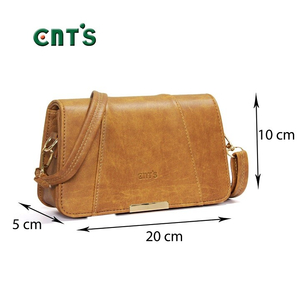 Túi đeo chéo CNT TĐX67 thời trang phong cách vintage ĐEN