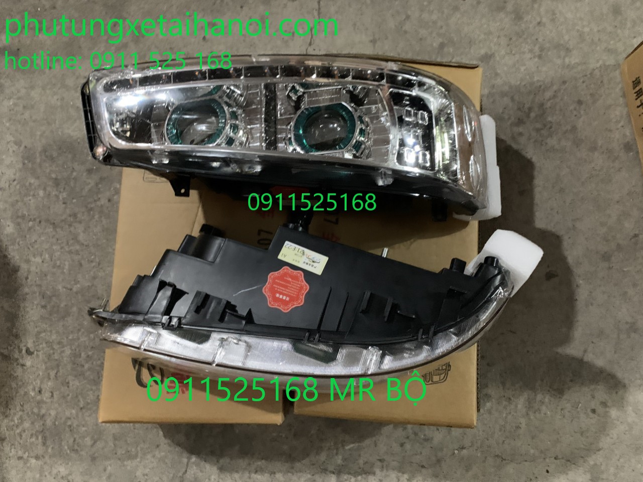 mặt sương và mặt trước đèn led chenglong Hải Âu M507