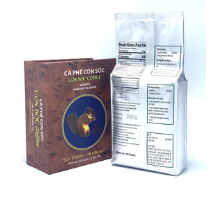 Cà phê con sóc bột 100% Arabica ( 500gr) - màu Nâu