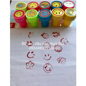Bộ con dấu sẵn mực gồm 10 hình