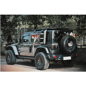 Baga Mui Giá Nóc Kèm Thang Lên Xuống Jeep Wrangler JL 2024
