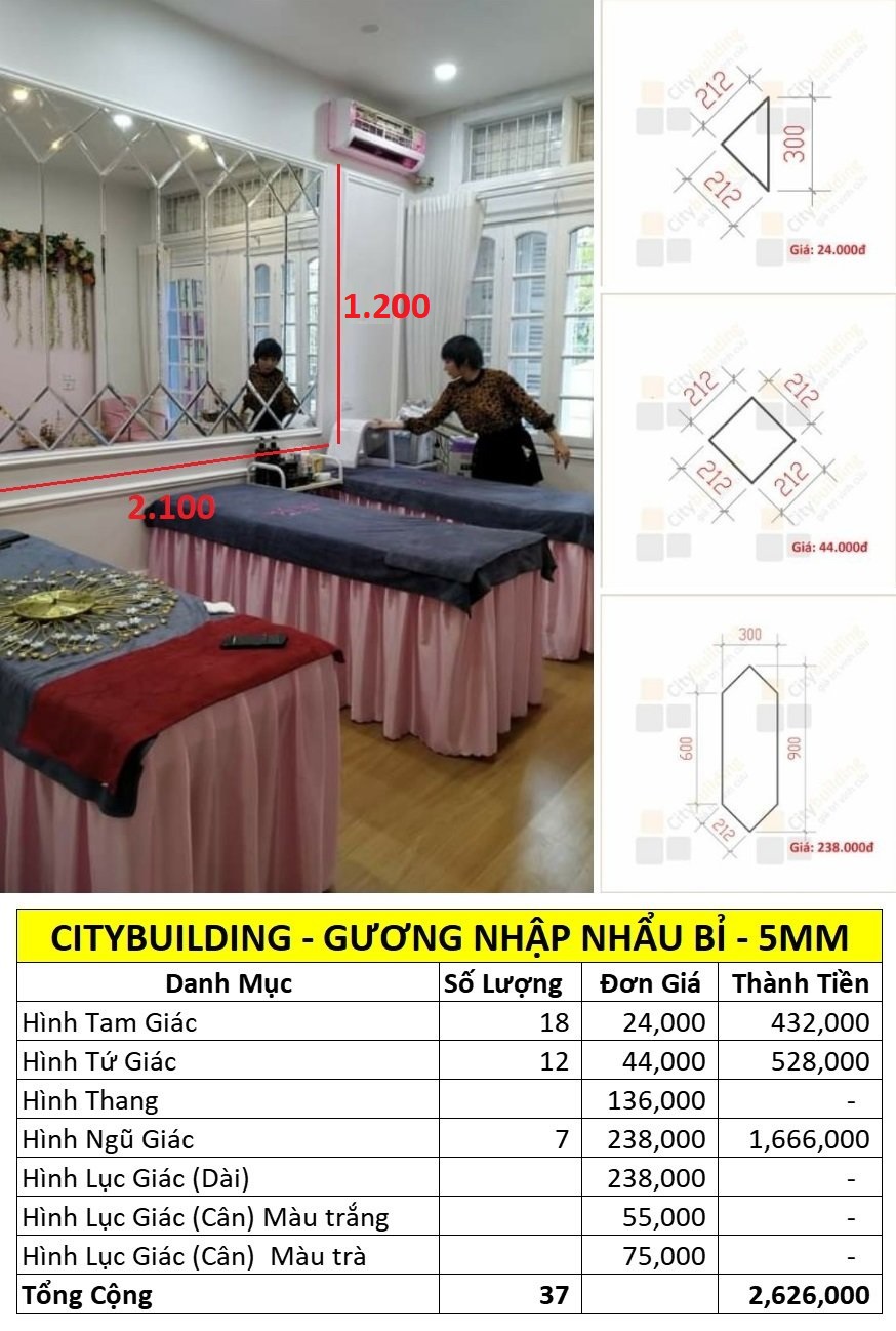 Miếng Gương Dán Tường
