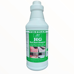 Dung dịch tẩy rỉ sét ơ vàng trên sàn đá, gạch, bê tông HG Best Rust Remover 1L