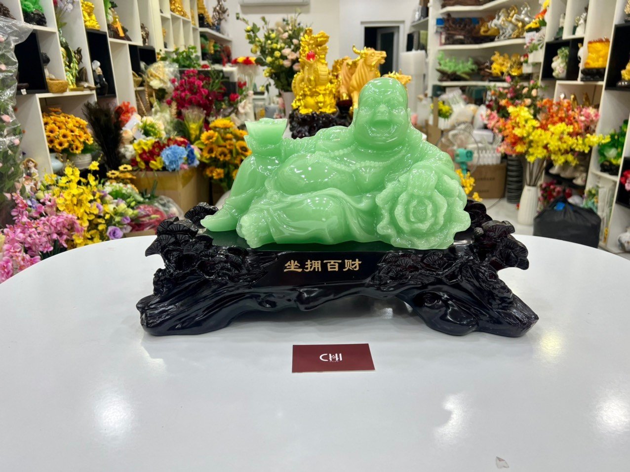 tượng phật di lạc xanh ngọc