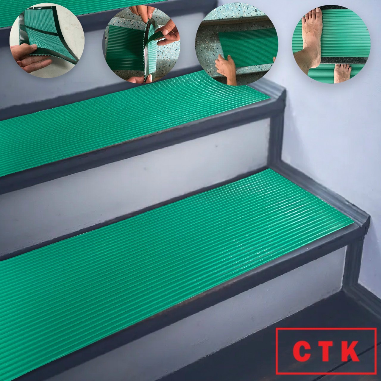 thảm nhựa lót bậc tam cấp