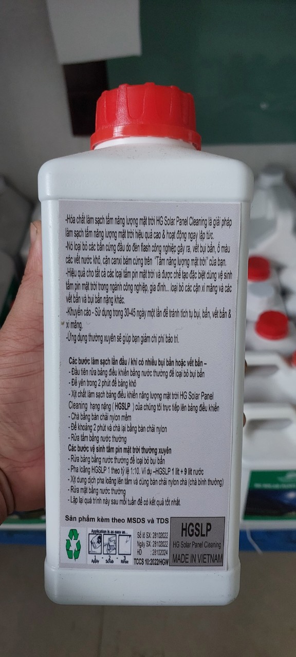 Chất làm sạch tấm năng lượng mặt trời HG Solar Panel Cleaning 1000ml